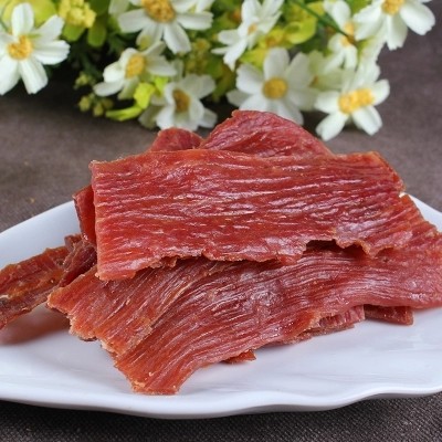 靖江特产正宗丹桂猪肉脯原味金奖猪肉脯精制付片500克自然片包邮