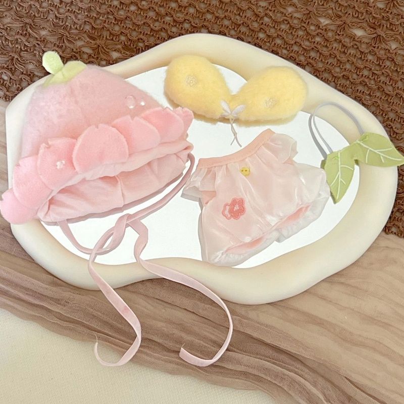 10cm新品“樱花小天使”“草地小园丁”娃衣套装可爱玩偶换装着替