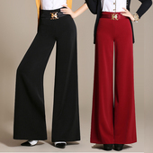 装 高腰跳舞裤 阔腿裤 子裙裤 春秋冬季 直筒裤 女拖地长裤 宽松2026新款