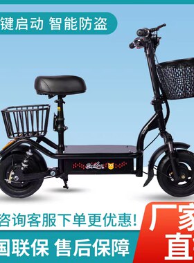 电动车小型坐骑折叠代步车迷你电瓶车男女两轮便携成人亲子滑板车