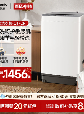 松下波轮洗衣机10kg全自动家用大容量除螨羊毛羽绒官方旗舰Q17CR