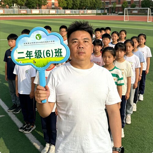 引星定制双面耐摔运动会手举牌