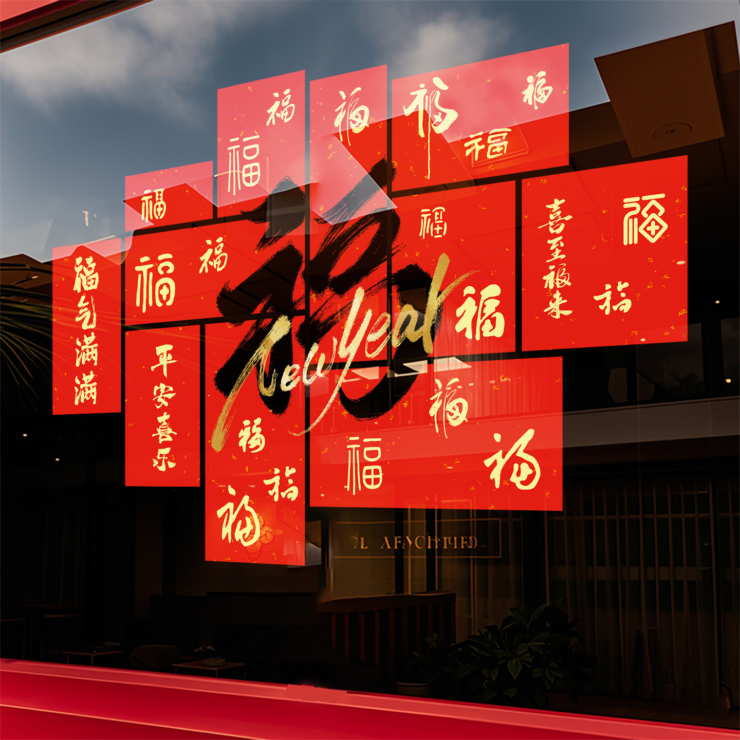 2026马年春节装饰品贴画