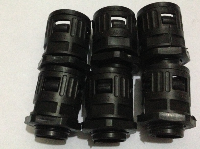 包邮阻燃塑料波纹管PE软管电线套管聚乙烯软管快插接头21.2 100个