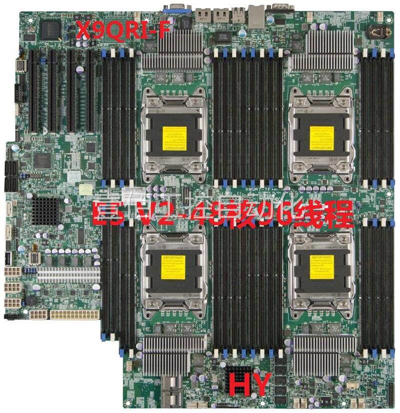 议价超微x9qri-f 四路服务器主板 e5 4627v2 4657v2超算48核秒x8q