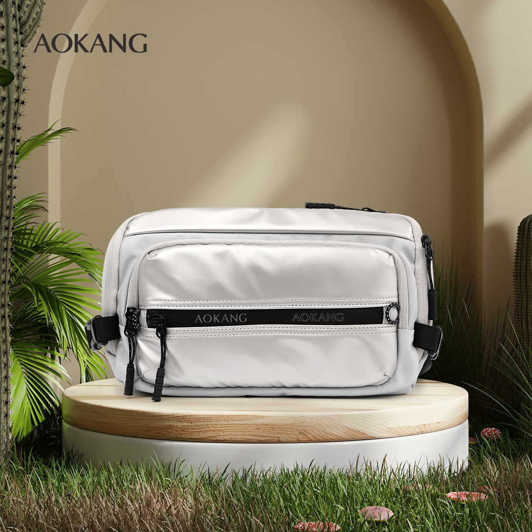 奥康胸包2025款男女通用休闲斜挎包大容量轻便多隔层百搭实用胸包