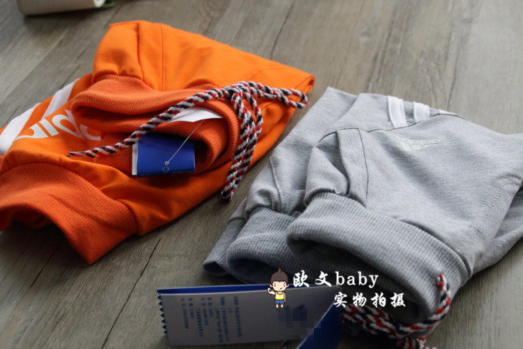 男童纯棉毛圈运动薄款七分裤