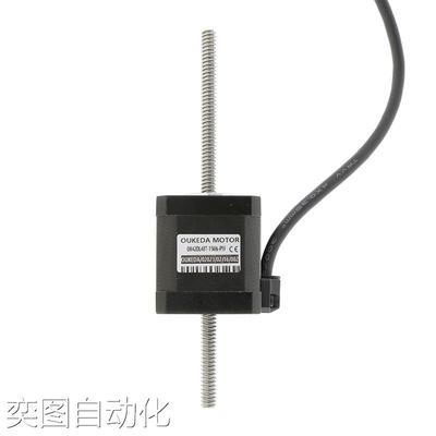 OK42DL48T-156N-P1F Thrust 15kg NEMA17 Through screw motor 42