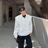 秋季新男装垫肩休闲飞行员情侣长袖夹克短款外套A106-1-8251-p88，男装夹克，电商A106-1