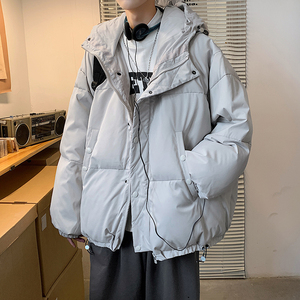男装加厚连帽宽松棉服棉衣面包服 冬季新款外套 A106-1-3656-P118，男装棉衣，电商A106-1