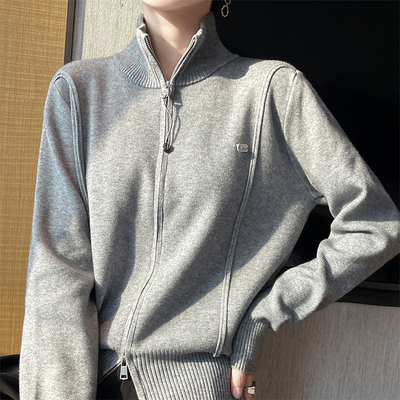 洋气上衣小个子秋季毛衣外套女