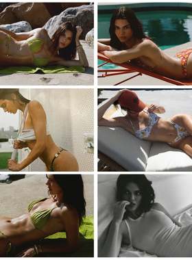 Kendall Jenner比基尼海报定做女生内衣泳衣性感身材贴画肯豆挂画