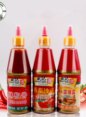 盛记尖嘴番茄沙司泰式甜辣酱辣椒酱关东煮手抓饼调味酱7-11挤瓶酱