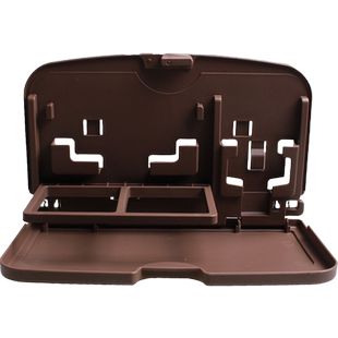 汽车用品多功能托盘车用餐桌餐台水杯架车载椅背餐盘置物箱置物盒