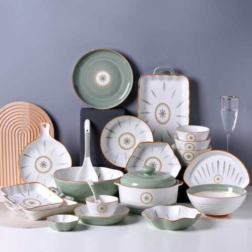 温润如玉裕行陶瓷维也纳餐具