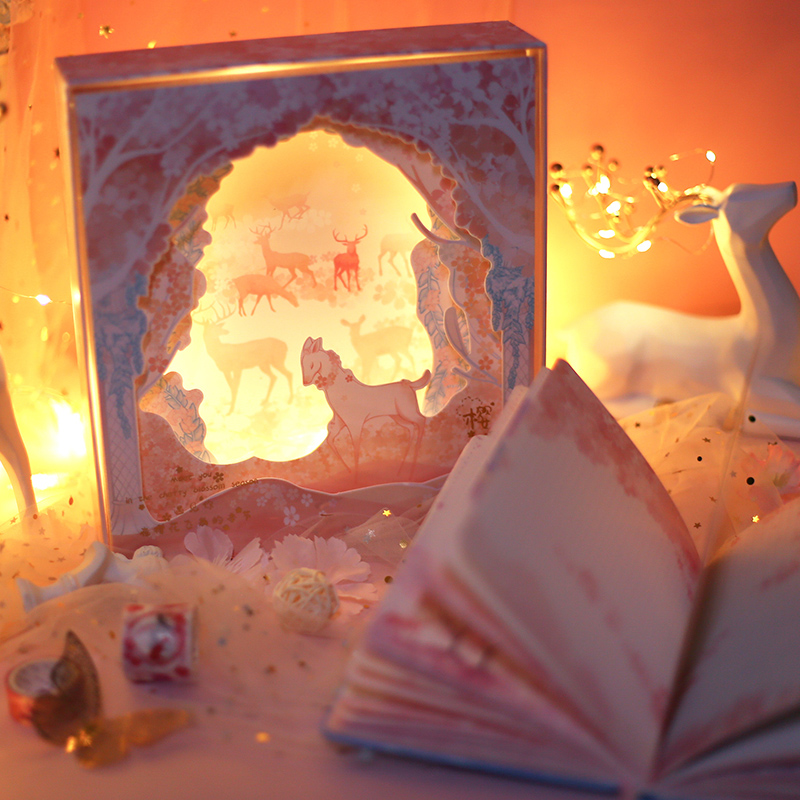 灯箱手账本礼盒套装全彩页