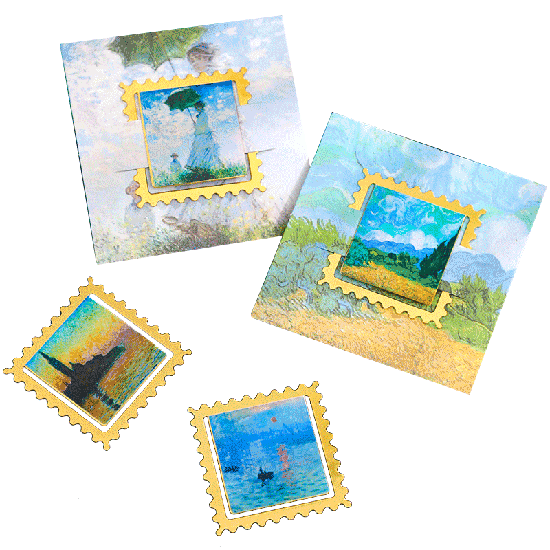 梵高创意金属实用油画书签