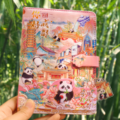 中国古风笔记本子城市风景pu磁扣本全彩精装 手账本武汉西安北京上海杭州重庆成都打卡本景点伴手礼创意礼物