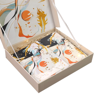 沧间录手帐本礼盒套装高档中国风复古典瑞兽彩色内页精装本子手写横线信纸贺卡大中学生文具diy手账装饰素材