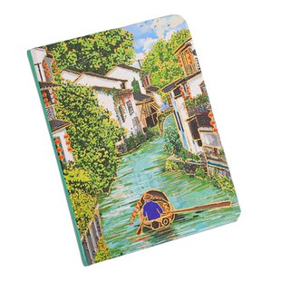 南浔AR旅行盖章本精装笔记本子全国景点打卡集章册故宫纪念品江南水乡旅游印章本博物馆高颜值便携随身口袋本