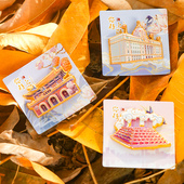 中国风文创纪念品金属徽章配饰胸针装 饰挂件旅游城市景点上海东方明珠静安寺石库门世博馆外滩胸章旅行伴手礼