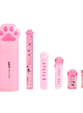 猫爪笔袋可爱文具盒文具套装