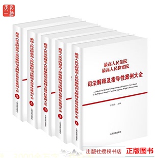 全5册 正版 精装 社 最高人民法院最高人民检察院司法解释及指导性案例大全 人民法院出版