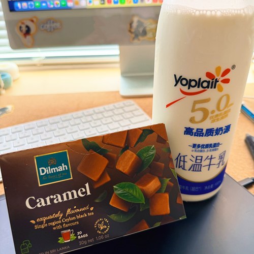 迪尔玛斯里兰卡焦糖锡兰红茶调味茶20袋自制焦糖奶茶巨好喝