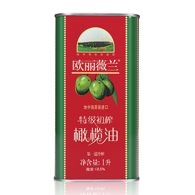 欧丽薇兰 Olivoilà 食用油 橄榄油 特级初榨橄榄油红装1L高性价比高么？