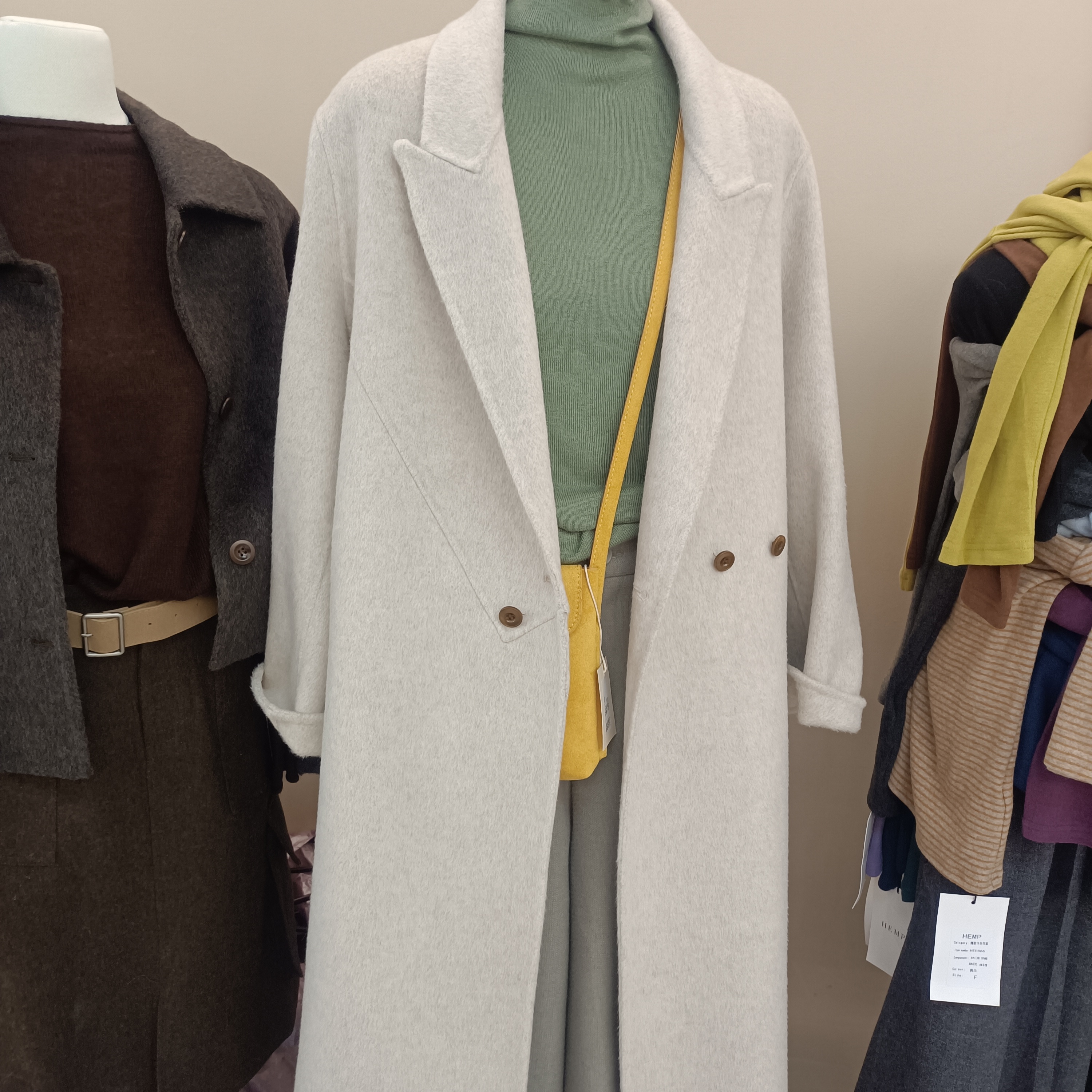 2025秋冬新款韩版宽松显瘦百搭中长款双面羊绒大衣女毛呢外套