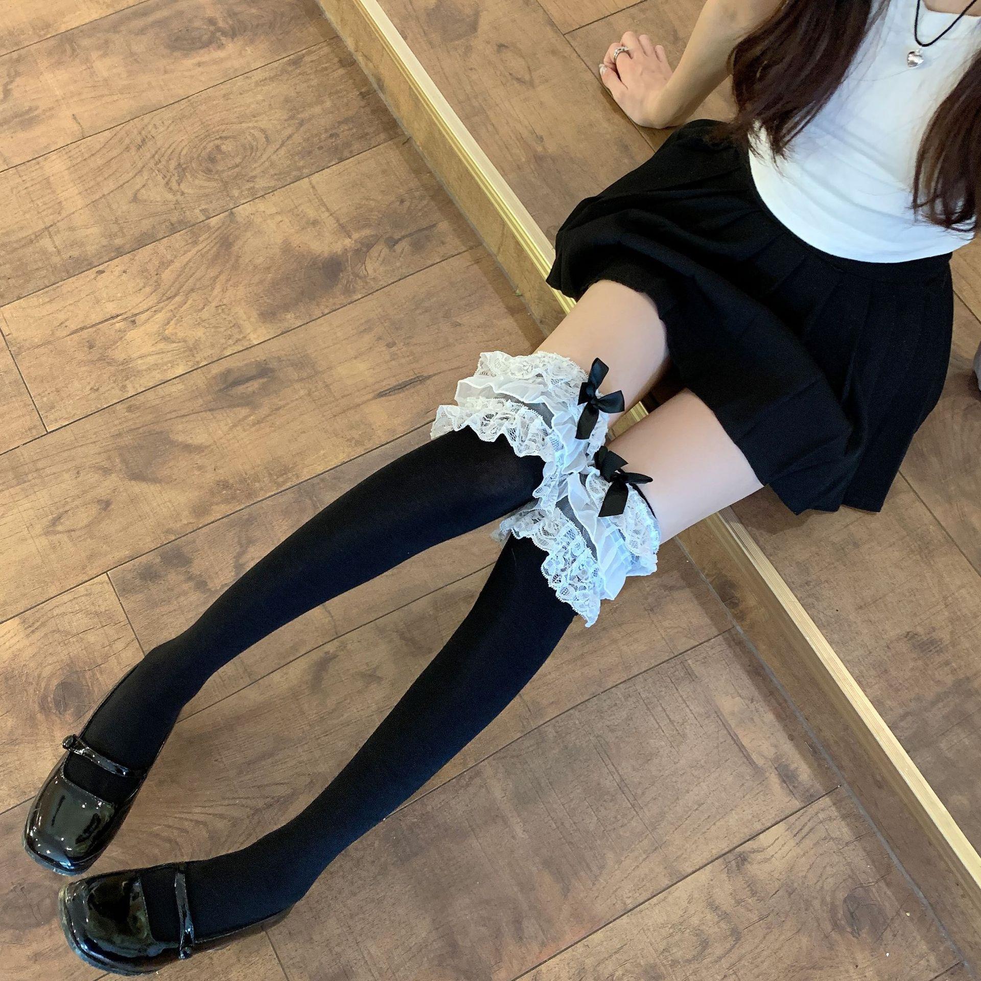 日系软妹洛丽塔蝴蝶结花边