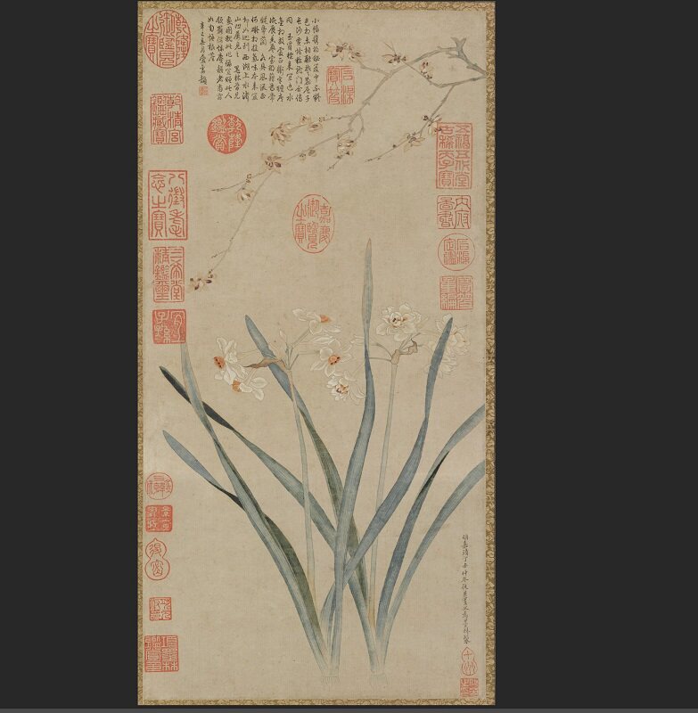 水仙国画价格 水仙国画图片 星期三