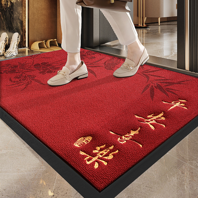 大江入户门地垫红色进门除尘耐磨