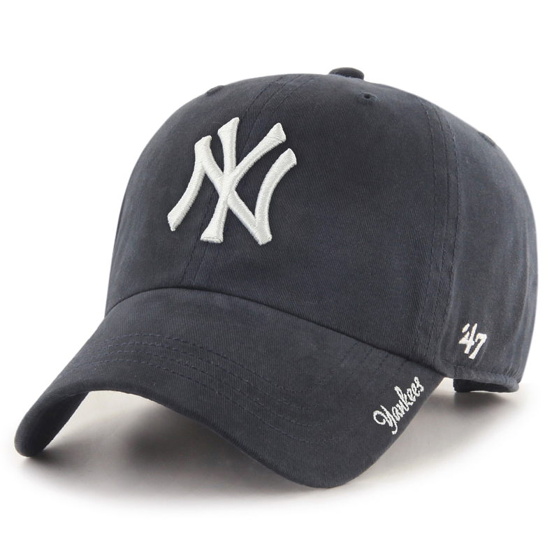 MLB男女棒球帽弯檐运动户外New York Yankees纯棉可调节鸭舌遮阳