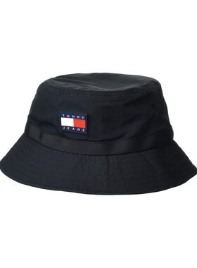 TOMMY HILFIGER汤米男春秋渔夫帽盆帽纯棉透气遮阳吸汗户外蓝色