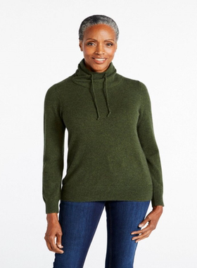 L.L. Bean/宾恩女士毛衣套头高领长袖保暖时尚春季正品TA510701