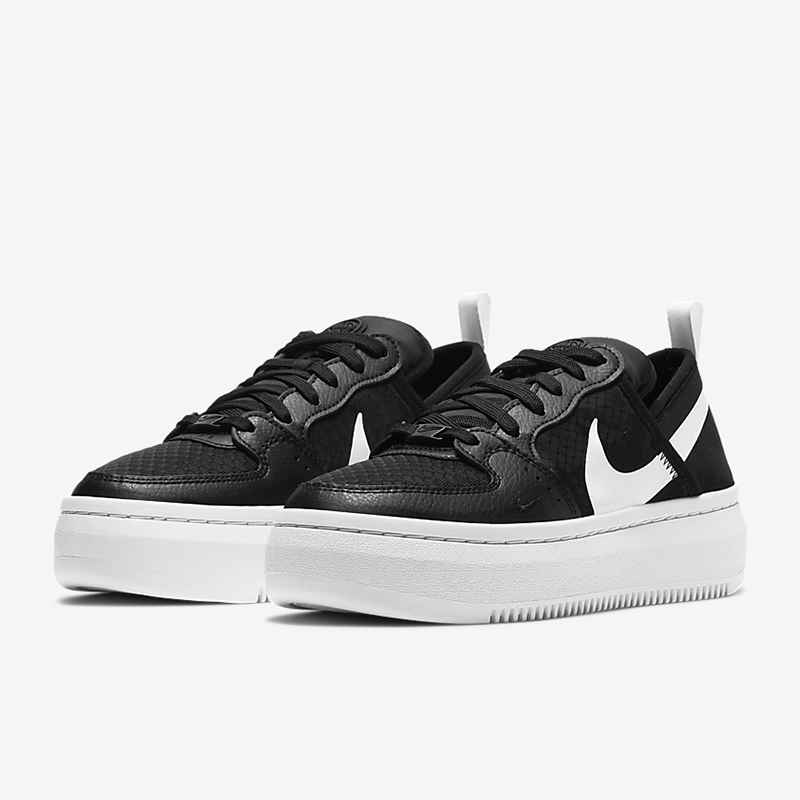 Nike/耐克女板鞋运动鞋Alta断钩皮面厚底粉色学院风情人节春夏jx7