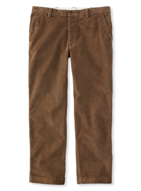 L.L.Bean/宾恩男式休闲裤弹力乡村灯芯绒裤正面平纹正品TA502835