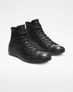 高帮皮面纯色春秋Chuck Converse 匡威男女同款 板鞋 170093C 70正品