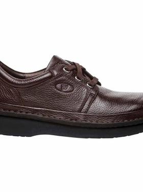 Propet/波派男休闲皮鞋系带低帮散步真皮Villager正品M4070-BR