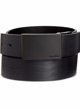 Calvin Klein腰带男ck腰带皮带板扣简约裤带送男友情人节礼物轻奢
