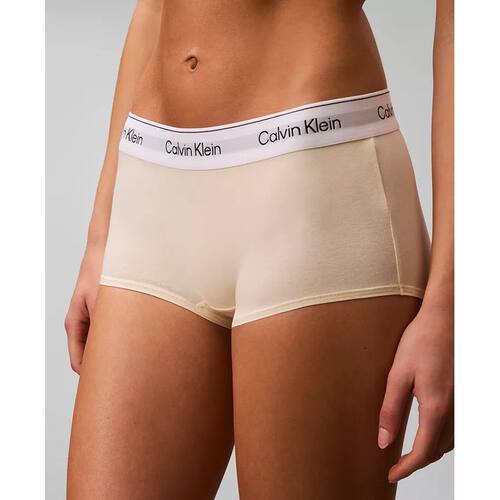 calvin klein内裤CK女内衣平角裤男友风安全裤棉莫代尔柔软透气