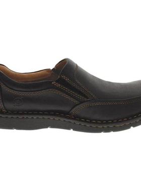 Born/博仁男休闲鞋一脚蹬复古撞色圆头易穿脱皮质正品HH H42403