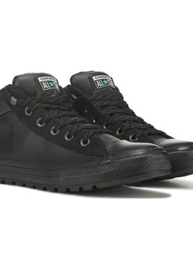 Converse/匡威男板鞋ALL STAR中帮皮帆布拼接休闲秋冬正品51488