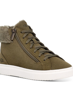 UGG女式Alameda中长毛绒袖口系带拉链短靴高帮百搭正品13499239