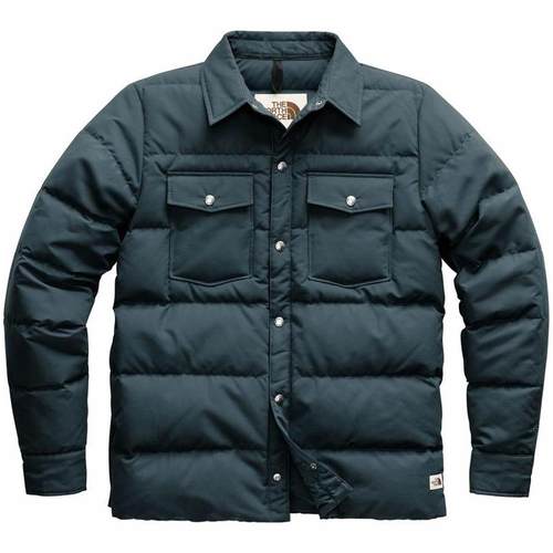 北面方领系扣舒适正品男士羽绒服