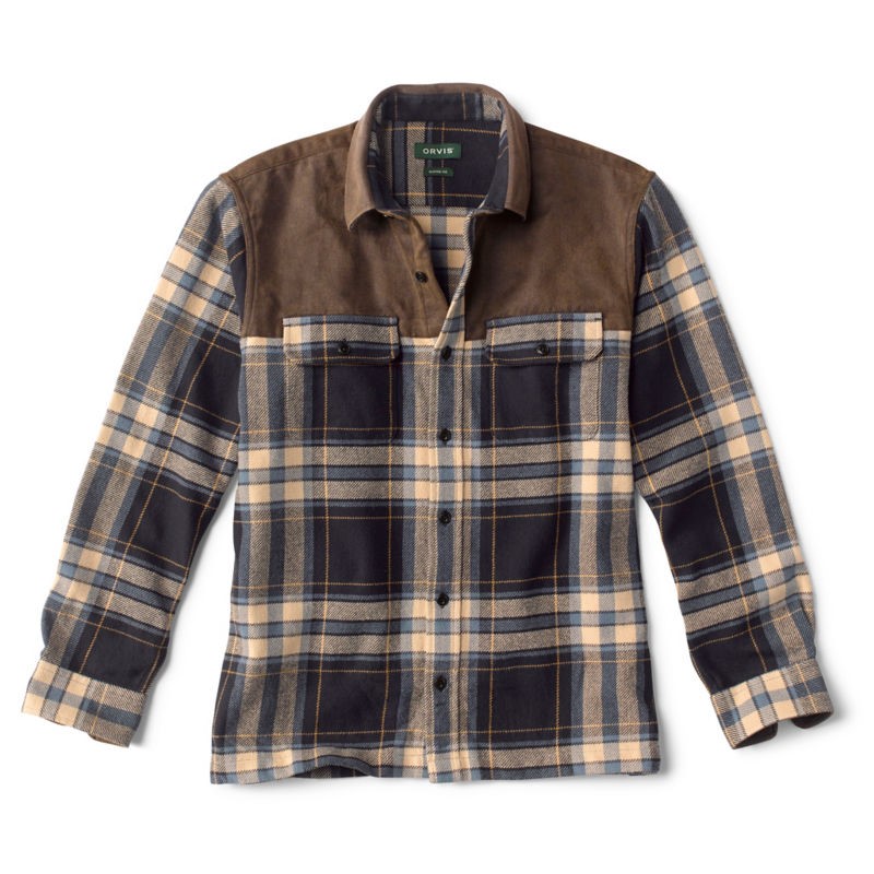 ORVIS男士衬衫方领长袖格子程序员春夏时尚亲肤户外舒适透气3ATY