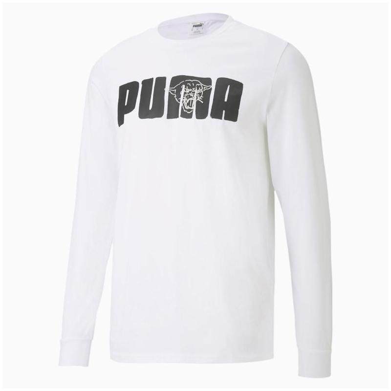 puma/彪马男士t恤圆领长袖纯棉休闲透气百搭舒适正品739530481
