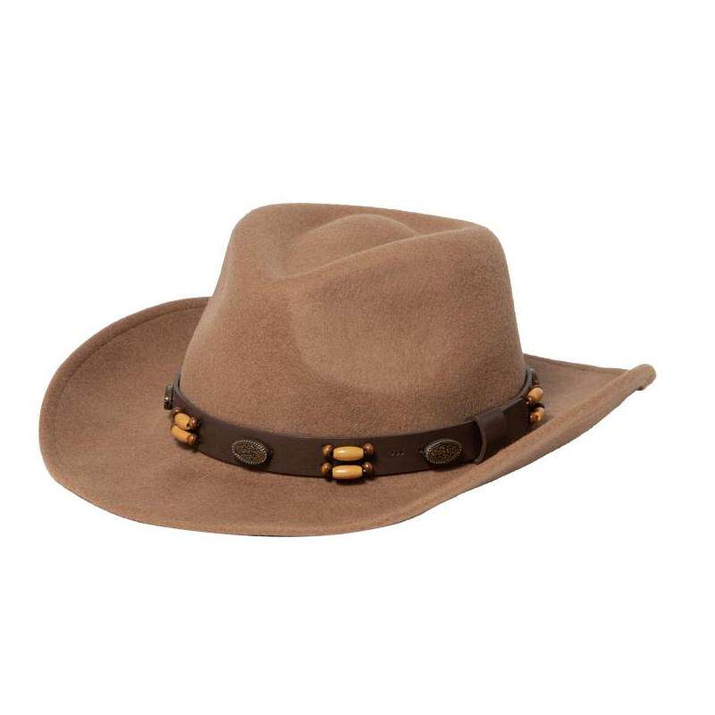 san diego hat帽子软呢帽串珠人造革带欧美旅游新款正品wfh1205