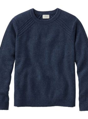 L.L. Bean宾恩美利奴套头毛衣 针织圆领柔软舒适休闲TA520530